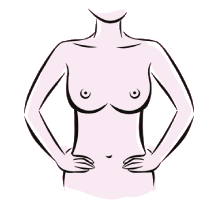 grafika przedstawiająca sylwetkę nagiej kobiety z rękami opartymi o biodra